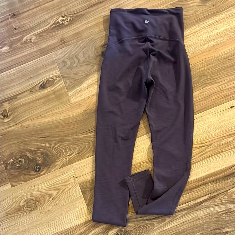 lululemon athletica Purple Leggings High Waist Cropped